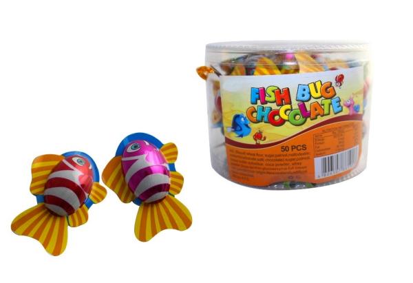 Buy Fish Bug Animal Shaped Chocolates With Interesting Pattern HACCP Approved at wholesale prices