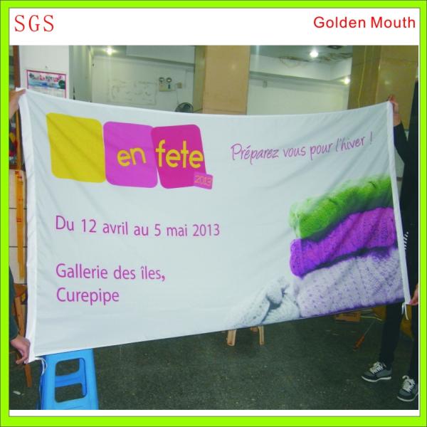 custom large size fabric banner