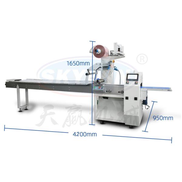 Multi Function 3 Servo Flow Pack Packaging Machine For Noodle / Daily Necessities