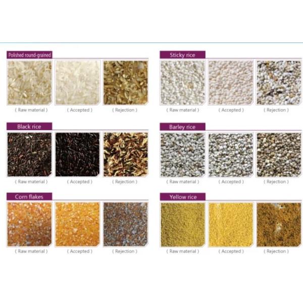Multi Functional Grain Color Sorter , 220V 50HZ Wheat Processing Machine