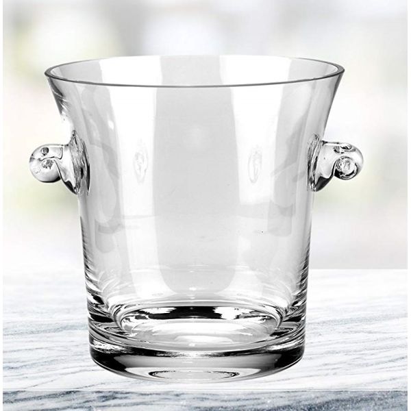 Deccorated Glass Storage Jars With Handle Ears For Ice Cooler