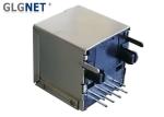 Vertical RJ45 Modular Jack Without Integrated Transformer Magnetics