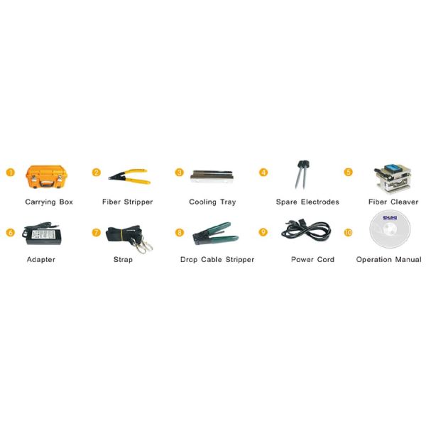 4400mAh Pluggable Li-Battery 4 Motor Core Alignment Fusion Splicer