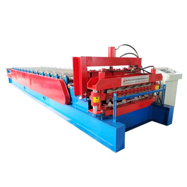 Customized Color Steel Roof Roll Forming Machine , Wall Panel Roll Forming