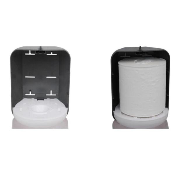Centre Pull Jumbo Bath Tissue Dispenser Space Saving Press Button / Key Open