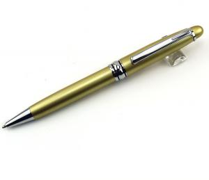 Quality high grade ballpoint pen four colors blue and black core printable logo size 13.8*1.25cm for sale