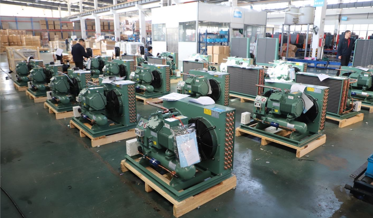 H Type Refrigeration Cold Room Condensing Unit Piston Compressor