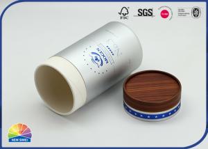 China White Cardboard Food Grade Tea Salt Packaging Paper Tube Box on sale