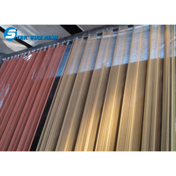 stretch metal mesh curtain for building deco