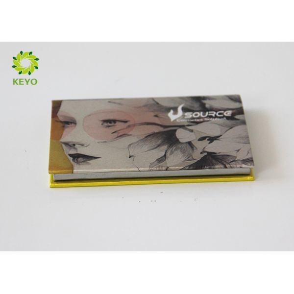 Square Paper Empty Eyeshadow Palette 6 Pans Eye Shadow Case Magnet Sealing Type