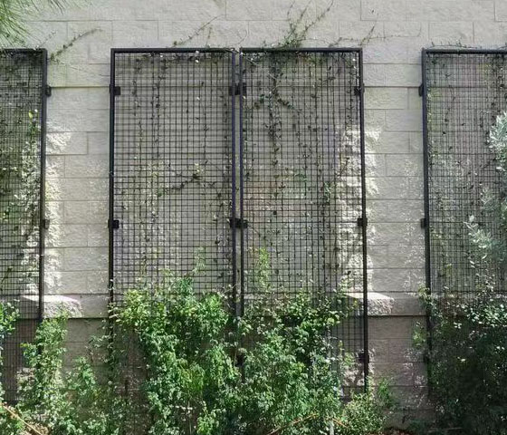 Three Dimension 3" × 3" Mesh Opening Carbon Steel Wire Climber Trellis Mesh