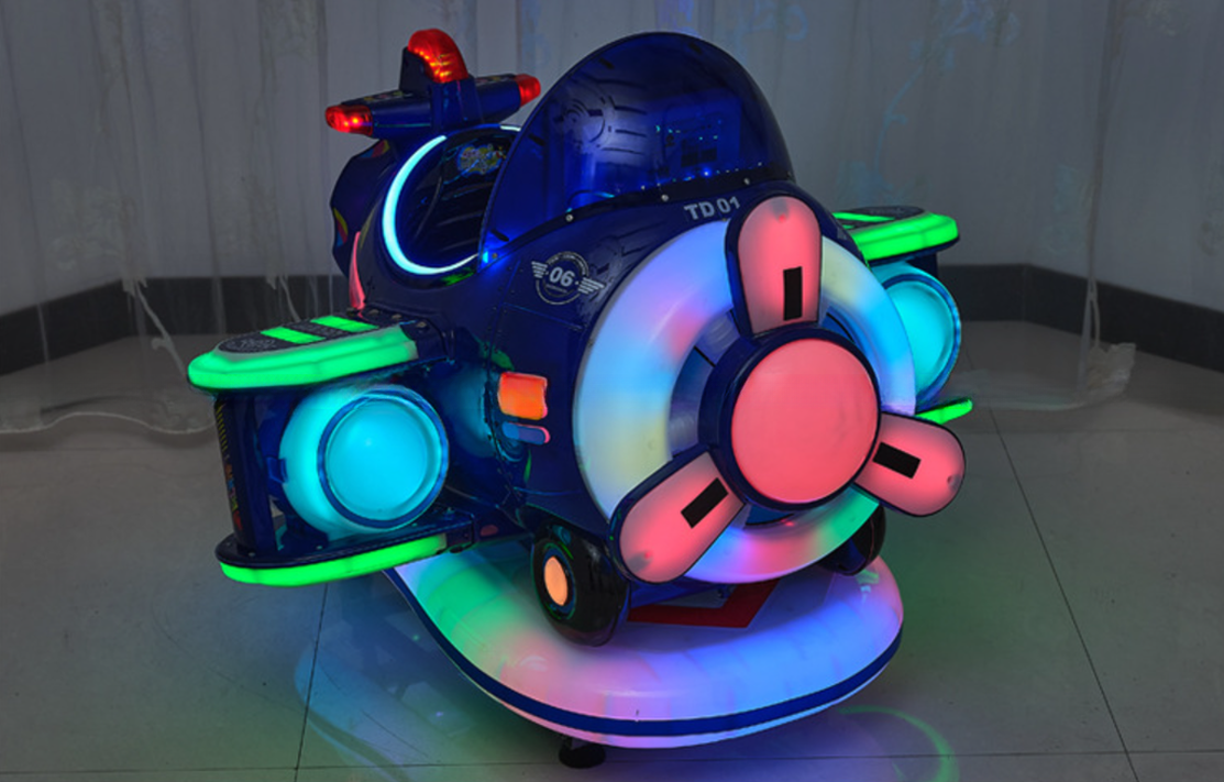 Dreamland New design coin kiddy ride kids happy plane electric kiddie rides for indoor game zone