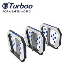 Security Optical Speed Gate Turnstile RFID Card Reader Facial Recognition Gate With Servo Motor 240V