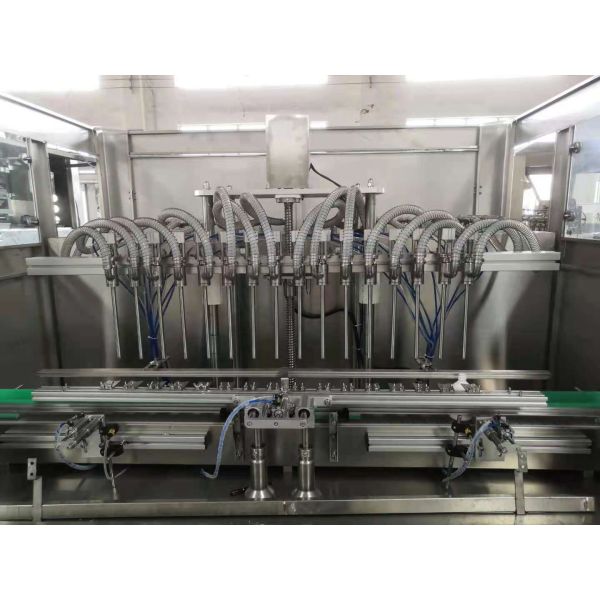 Linear Type Liquid Bottle / Tomato Sauce Filling Machine With Automatic Rotor Pump