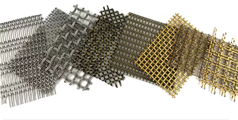 Decorative Aluminum Crimped Mesh 6mm x 6mm for Room Dividers