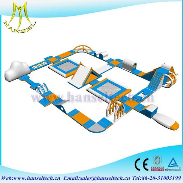 Buy Hansel fantastic inflatable water combo trampoline for adult at wholesale prices