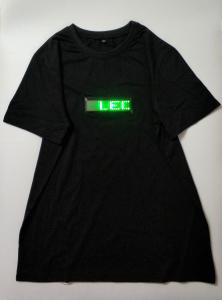 Quality wholesale werable wireless custom flash Programmable led t shirt moving sign led advertising display for sale
