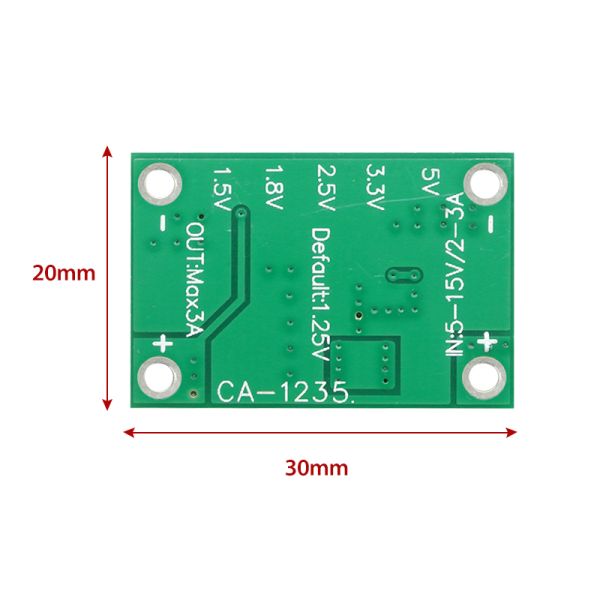 Adjustable 3A DC-DC Converter Module Board for Mounting 5V-15V Input Voltage Step-Down Power Supply