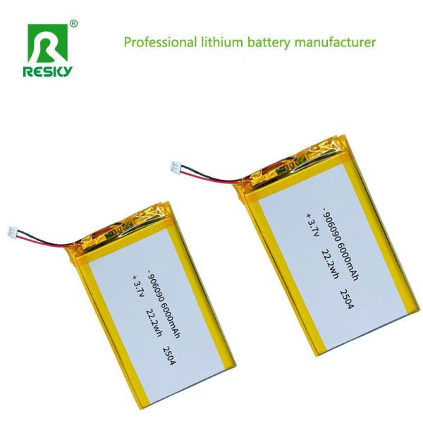 Power Lipo Battery 906090 3.7v 6000mAh 22.2wh Rechargeable Lithium Ion Polymer Battery For Smart Lock