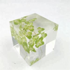 Quality Folk Art Flower Paperweight  Transparent Acrylic Paperweight Sample Available for sale