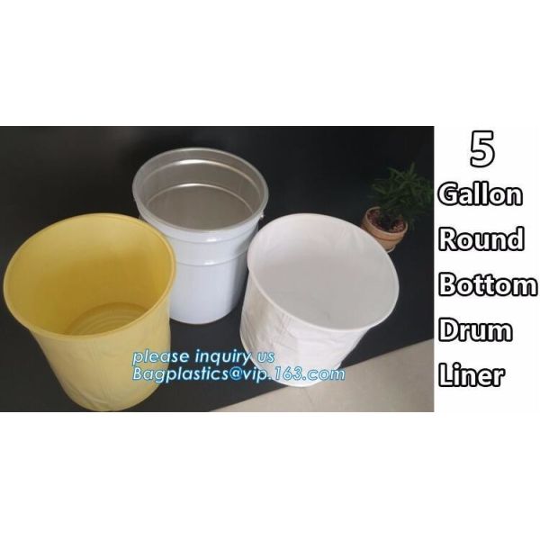Drum cover dust caps, round bottom drum liners, drum cap sheets, poly disc lid liners, 5 gallon, 15 gallon, 30 gallon, 5