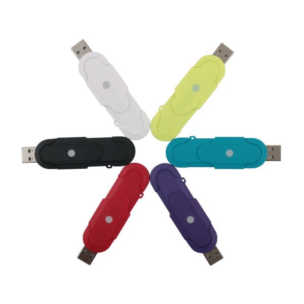 13g Dual Interface USB 3.0 Type C OTG Flash Drive in White/Black/Green/Purple/Yellow/Red