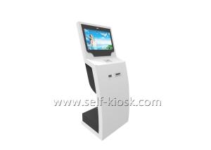 China 110V/220V Self Service Kiosk , Self Check In Kiosk With Face Recognition Camera on sale