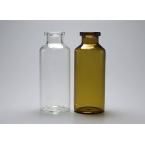 Buy cheap 30ml Clear Or Brown Little Medication Tubular Glass Vial from wholesalers