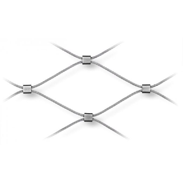 Stainless Steel 2mm 60x60mm Wire Rope Mesh 3