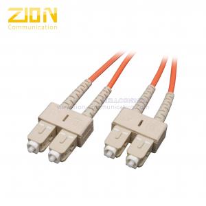 China Device Termination Activing Fiber Optic Patch Cord SC to SC Duplex Multimode on sale