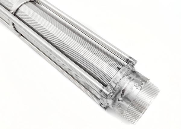 Buy 5.8m Length Wedge Wire Filter,  250 Micron Wedge Wire Screen With Threaded Couplings at wholesale prices