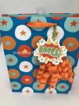 Kids Mini Extra Large Xmas Gift Bags , Blue / Brown Unique Children'S Christmas