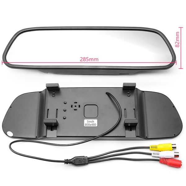 Easy Installation Car Rear View Mirror Monitor 5" TFT - LCD Display Screen