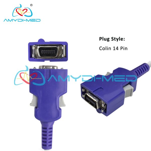Hospital Reusable SpO2 Sensor OEM 14Pin Finger Clip Sensor For Nellcor N560 N550 N595 Dinamap PRO Colin