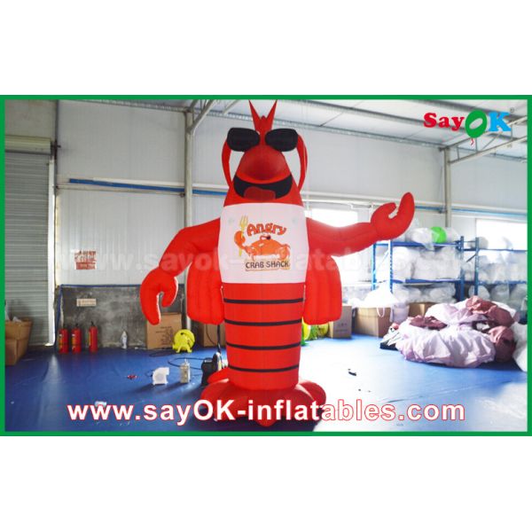 Big Red Inflatable Lobster for Advertising Decoration / Giant Artificial Lobster Model