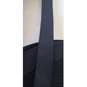 2 Cm Dark Blue Polyester Webbing Tape / Knitted Ultra Thin Webbing Handbag Strap
