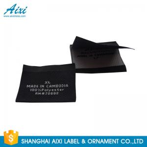 China Accessories Damask Clothing Label Tags , Custom Made Apparel Garment Woven Label on sale