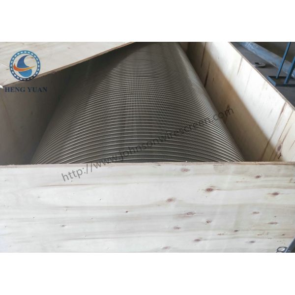 High Precision Rotary Screen Drum FIlter V Wire Wrap Screen 316 Grade