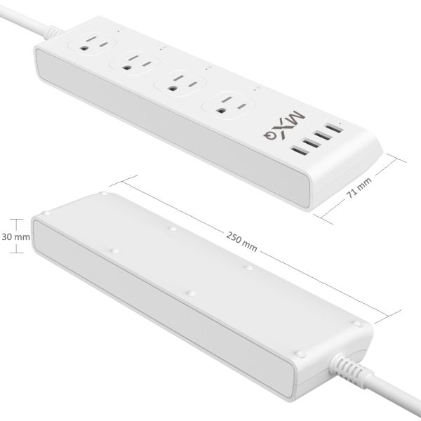 4 USB Wifi Wireless Smart Power Strip Compatible With Amazon Alexa Google Home