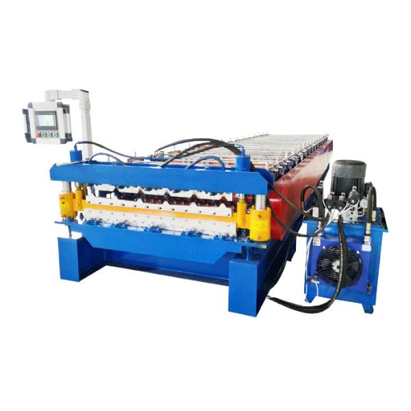 2 Types Iron Sheet Making Machine , Profile Roll Forming Machine 16 Rows Rollers