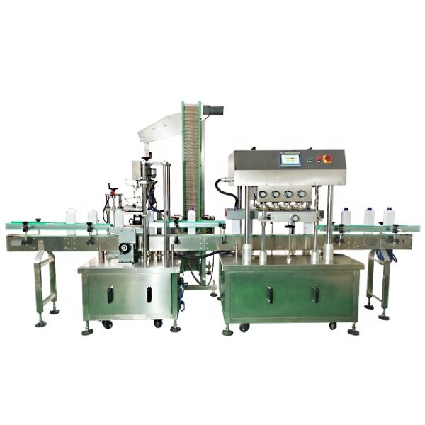 Fully Automatic Lower Cap Linear Capping Machine for Laundry Detergent Shampoo Bottles