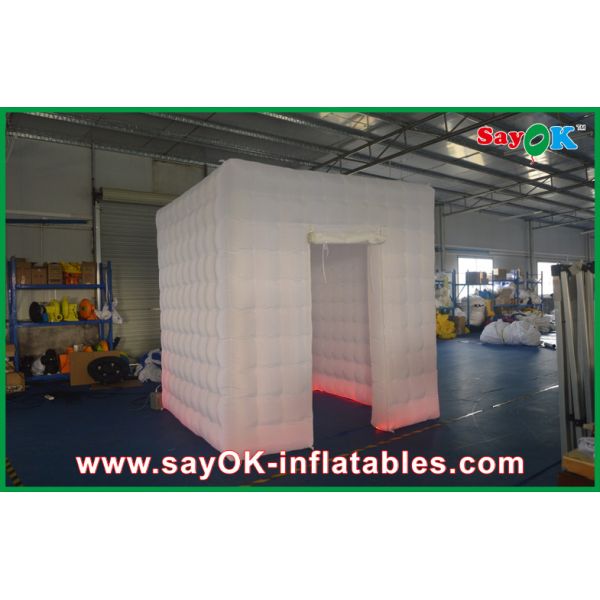 Inflatable Photo Studio Printed Led Inflatable Photo Booth For Party / Waterproof Inflatable Photobooth