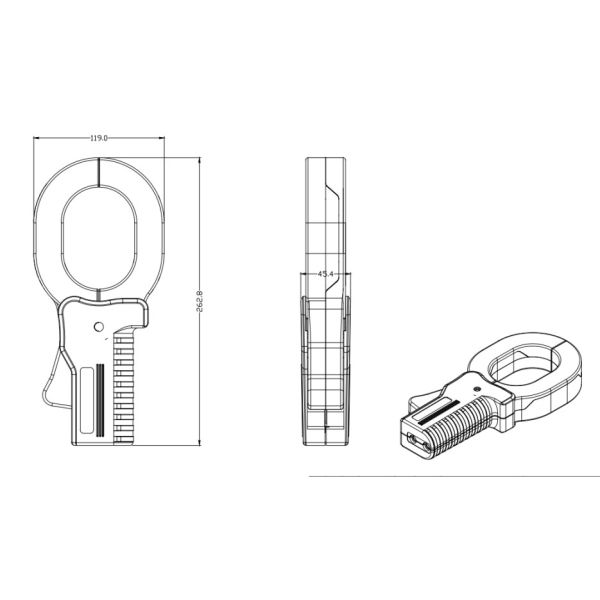 HVAC 500mA Clamp On Current Transformer Leakage Clamp Type Ct Coil
