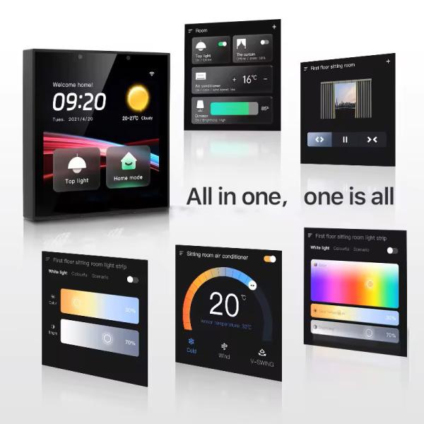 Buy Glomarket Smart Home Control Panel Touch Screen 4 Inch Multi-functional WiFi Home Background Music System Tuya Zigbee Gateway at wholesale prices