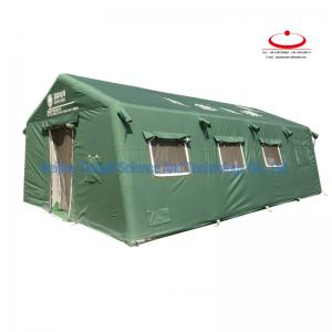 China High Quality Outdoor Camping Green Inflatable National Grid Power Fire Disaster Relief Tent on sale
