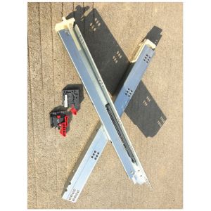 Quality Galvanized Cabinet Drawer Slides , Bottom Mount Drawer Slides Anti Rust for sale