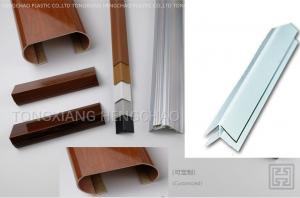 Quality External Corner Smooth Rigid Plastic Extrusion Shapes Laminated Weather Resistant for sale