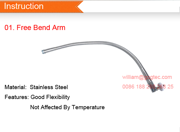 Slim free bend with clamp mini pico portable projector bracket lift mount support