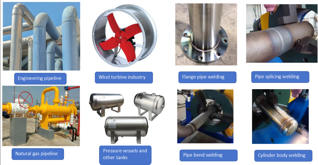 Large scale flange automatic welding equipment