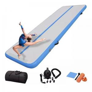 Quality DWF+1.2mm Plato Inflatable Air Tumbling Track For Gymnastics Tumble Mat for sale
